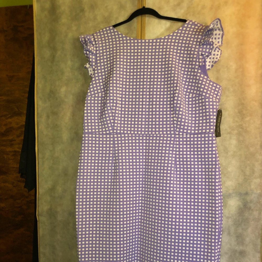 Lavender tea-length dress
